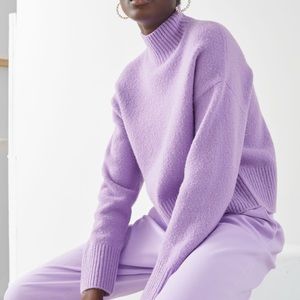 EUC other stories lilac mock neck